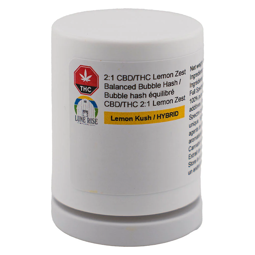 Haschich à l'eau équilibré 2:1 CBD/THC Lemon Zest - Image 2