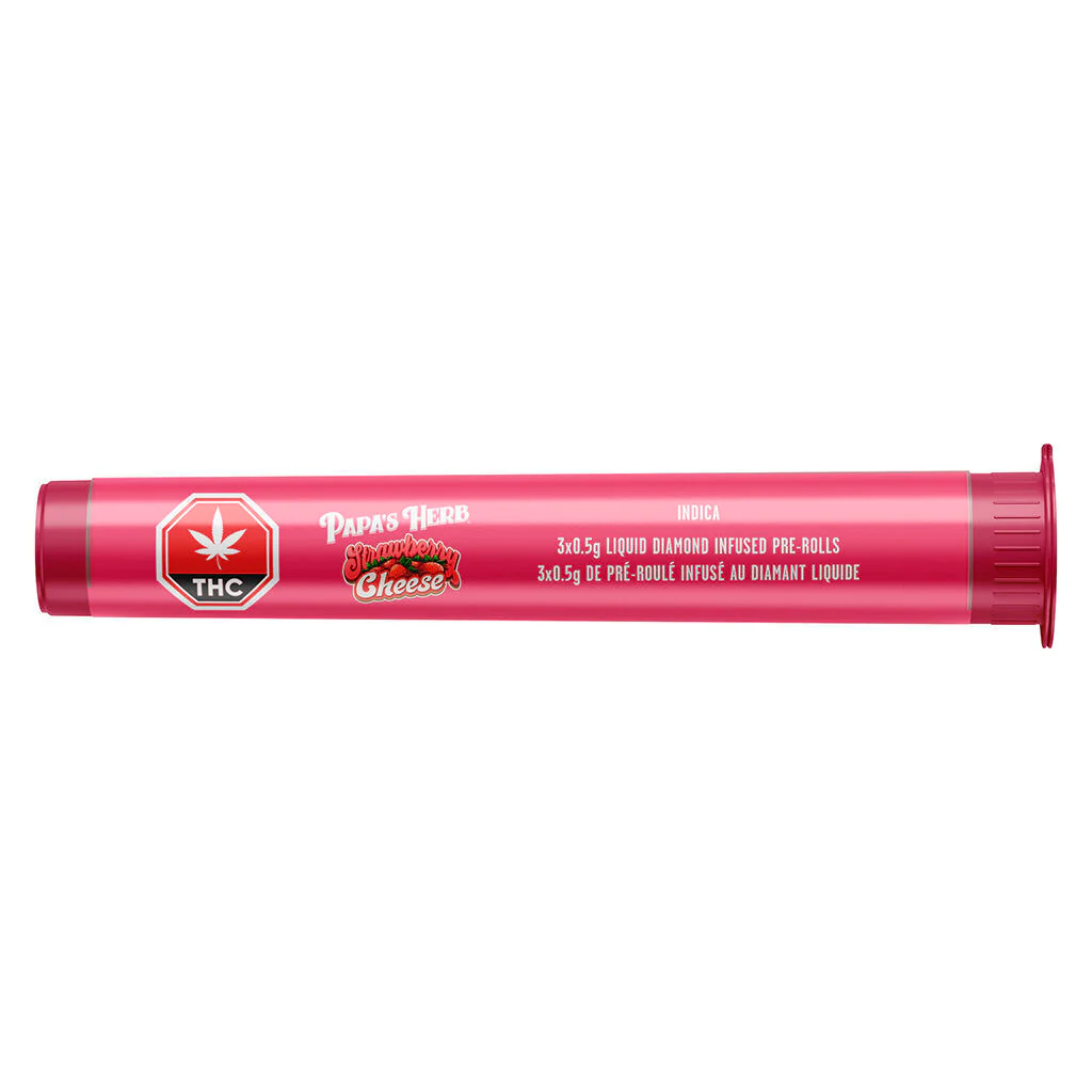 Paquet Préroulé infusé au diamant liquide Strawberry Cheese - Image 2