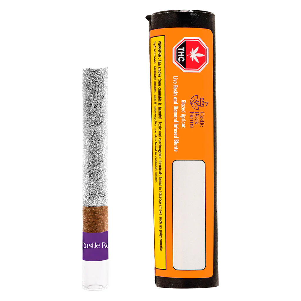 Glazed Apricot Live Resin and Diamond Infused Blunt - Image 4