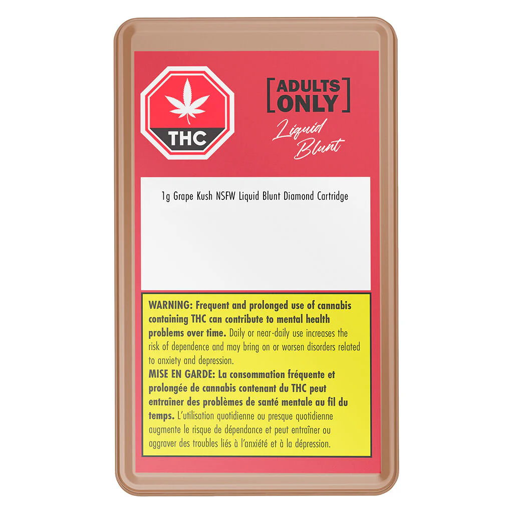 Grape Kush NSFW Liquid Blunt Diamond Cartridge - Image 2