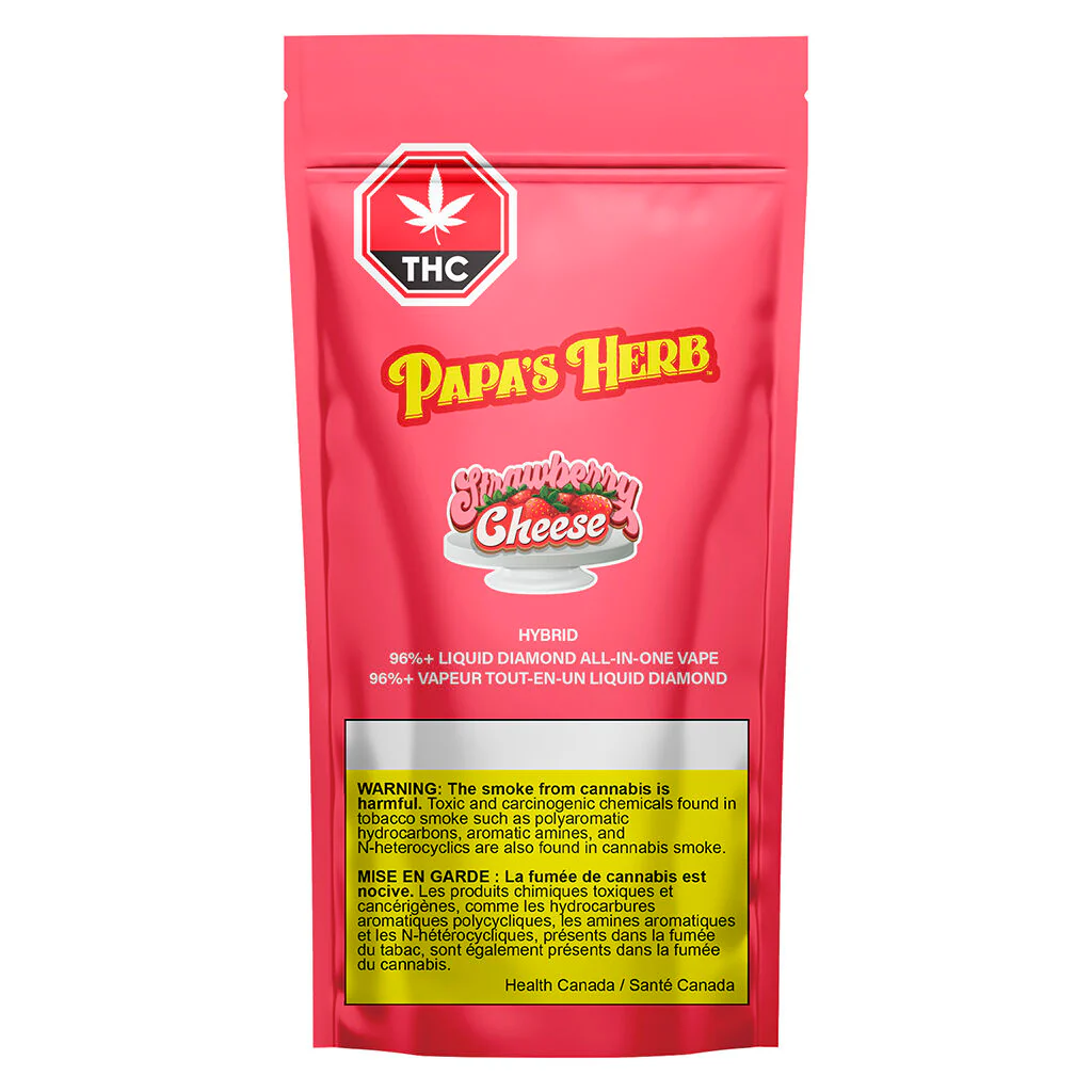 Indica Strawberry Cheese Liquid Diamond Disposable - Image 2