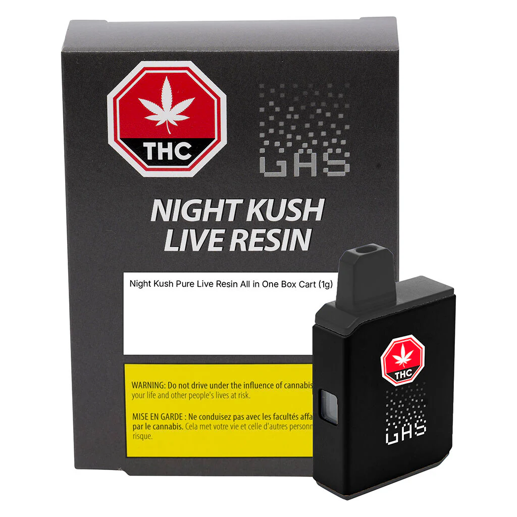 Night Kush Indica Pure Live Resin All in One Box Cart - Image 4
