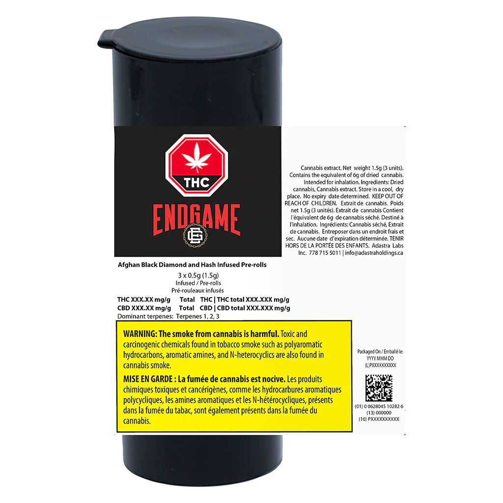 Préroulé infusé au diamant et au haschich Afghan Black - Image 3