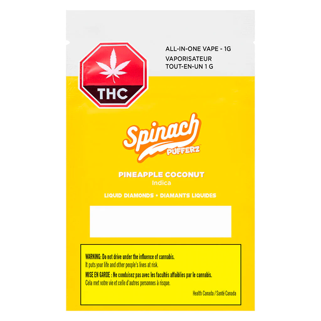 Pufferz - Pineapple Coconut All-in-One Liquid Diamonds Vape - Image 2
