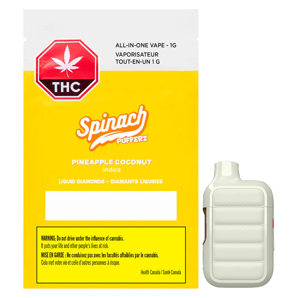 Pufferz - Pineapple Coconut All-in-One Liquid Diamonds Vape - Image 4