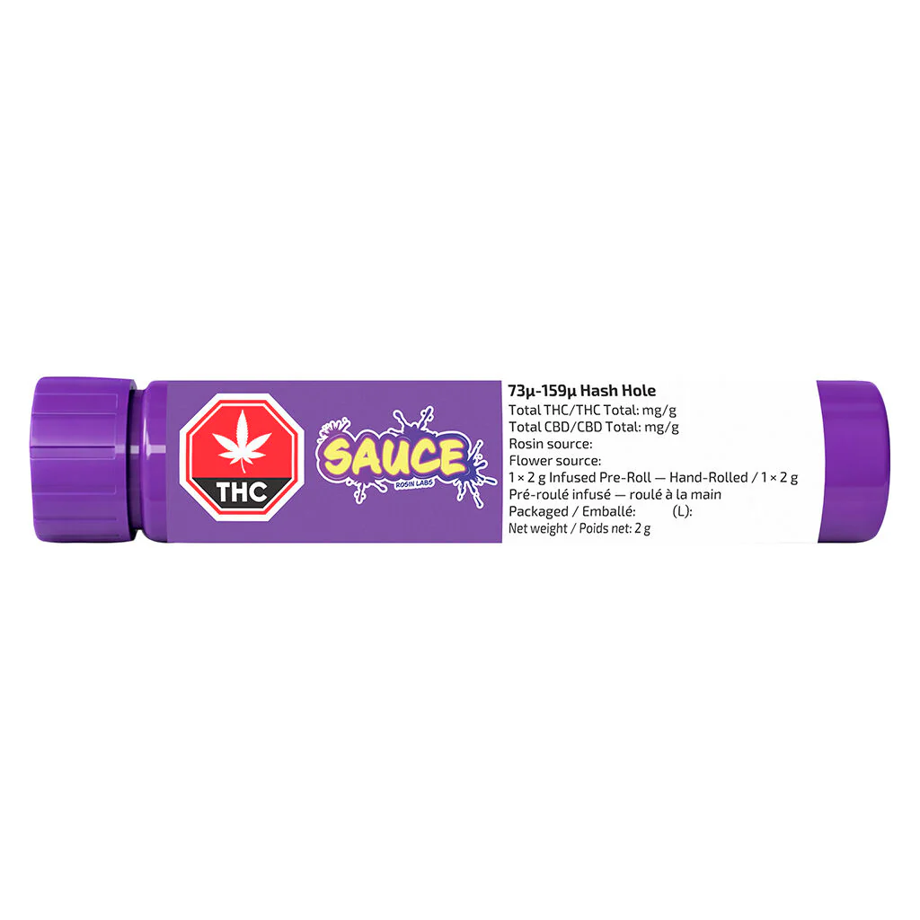 SAUCE 73-159 Hash Hole Infused Pre-Roll - Image 2