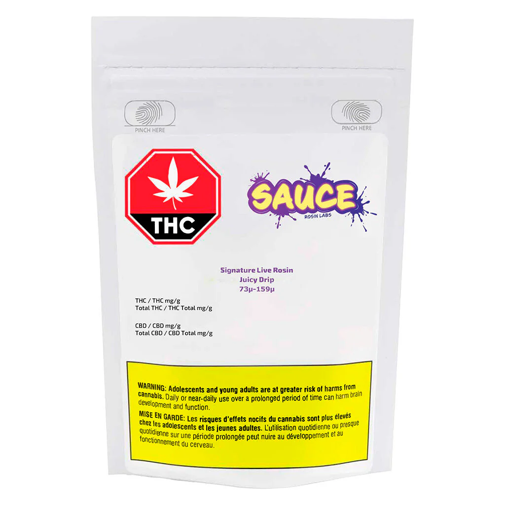 Signature Live Rosin Juicy Drip 73µ-159µ - Image 2