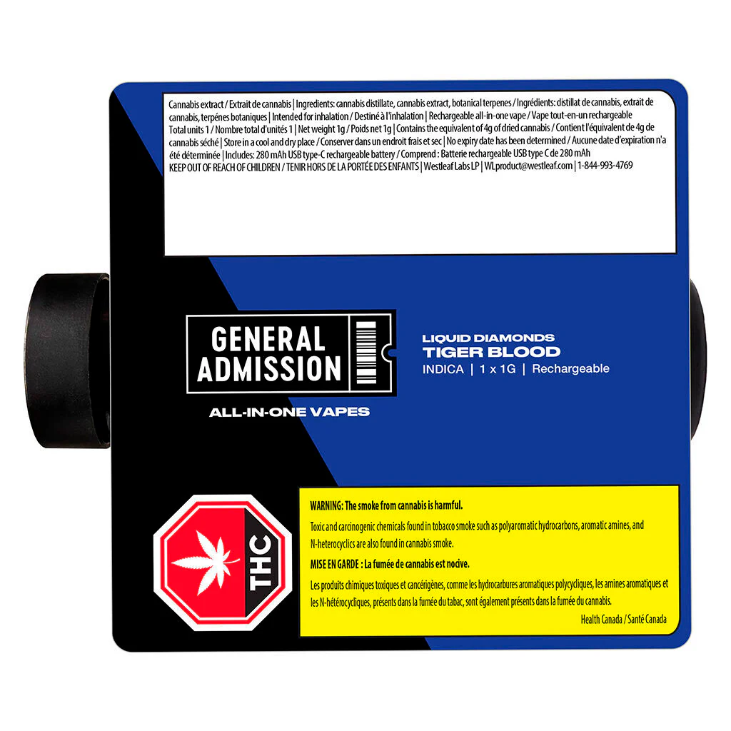 Tiger Blood Liquid Diamond All-In-One Vape - Image 3