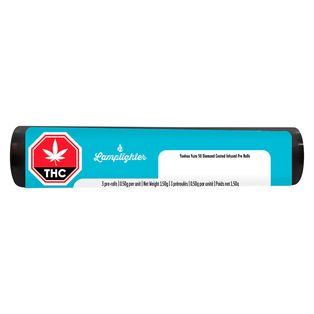 Yoohoo Yuzu 50 Diamond Coated Infused Pre-Roll - Image 2